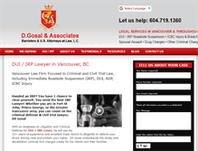 Tablet Screenshot of gosallaw.com